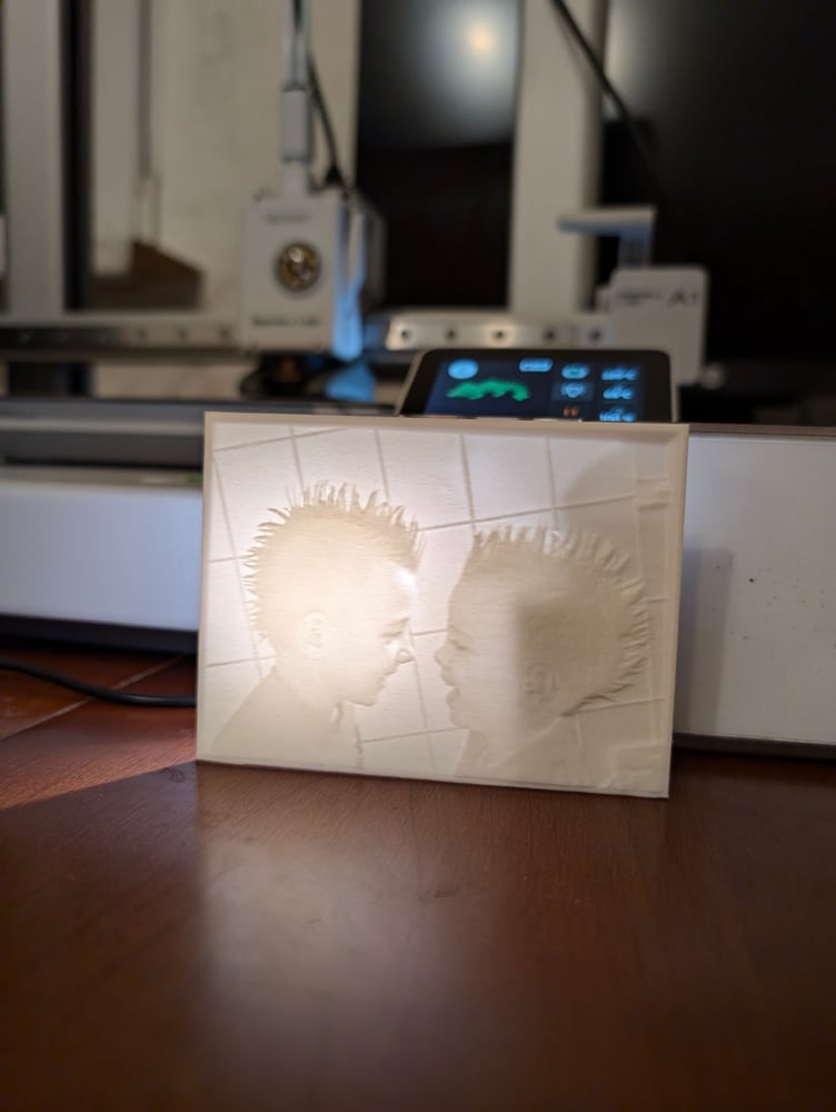 Personalisierbare Lithophane Fotos - Erinnerungen in 3D!