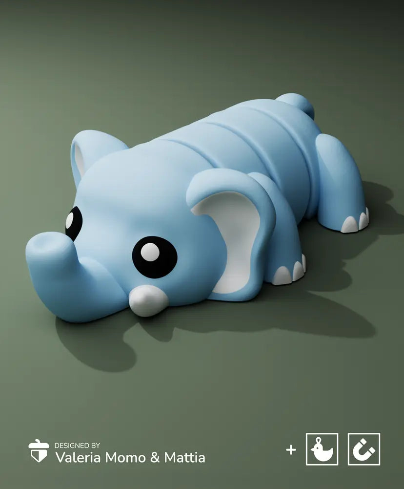 Flexi Elefant Schlüsselanhänger